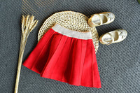 Load image into Gallery viewer, 2 Pieces Set Baby Kid Girls Color-blocking Crochet Cardigan And Solid Color Skirts Wholesale 22092756
