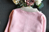 Load image into Gallery viewer, 2 Pieces Set Baby Kid Girls Color-blocking Crochet Cardigan And Solid Color Skirts Wholesale 22092756
