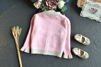 Load image into Gallery viewer, 2 Pieces Set Baby Kid Girls Color-blocking Crochet Cardigan And Solid Color Skirts Wholesale 22092756
