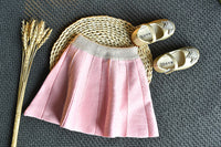 Load image into Gallery viewer, 2 Pieces Set Baby Kid Girls Color-blocking Crochet Cardigan And Solid Color Skirts Wholesale 22092756
