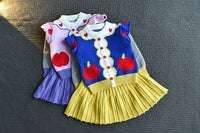 Load image into Gallery viewer, 2 Pieces Set Baby Kid Girls Color-blocking Crochet Sweaters And Solid Color Skirts Wholesale 22092757
