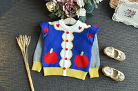 Load image into Gallery viewer, 2 Pieces Set Baby Kid Girls Color-blocking Crochet Sweaters And Solid Color Skirts Wholesale 22092757
