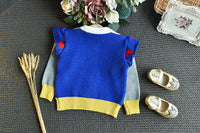 Load image into Gallery viewer, 2 Pieces Set Baby Kid Girls Color-blocking Crochet Sweaters And Solid Color Skirts Wholesale 22092757
