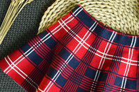 Load image into Gallery viewer, 2 Pieces Set Baby Kid Girls Color-blocking Crochet Sweaters And Checked Skirts Wholesale 22092760
