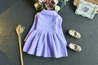 Load image into Gallery viewer, Baby Kid Girls Solid Color Crochet Dresses Wholesale 22092761
