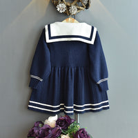 Load image into Gallery viewer, Baby Kid Girls Striped Crochet Dresses Wholesale 22092762
