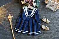 Load image into Gallery viewer, Baby Kid Girls Striped Crochet Dresses Wholesale 22092762
