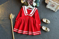 Load image into Gallery viewer, Baby Kid Girls Striped Crochet Dresses Wholesale 22092762
