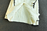 Load image into Gallery viewer, 2 Pieces Set Baby Kid Girls Color-blocking Cardigan And Checked Skirts Wholesale 22092789
