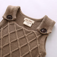 Load image into Gallery viewer, Baby Unisex Solid Color Knitwear Jumpsuits Wholesale 22092901
