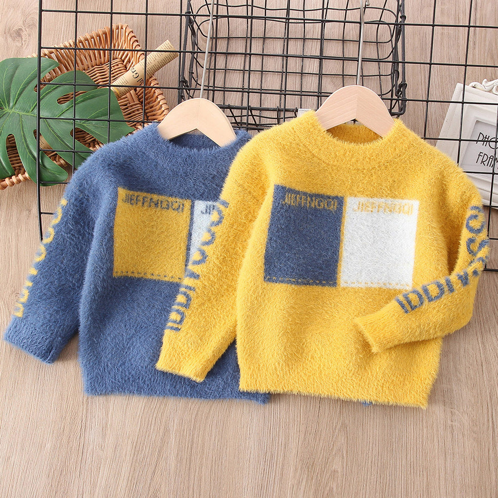 Kid Unisex Letters Crochet Sweaters Wholesale 2209291029