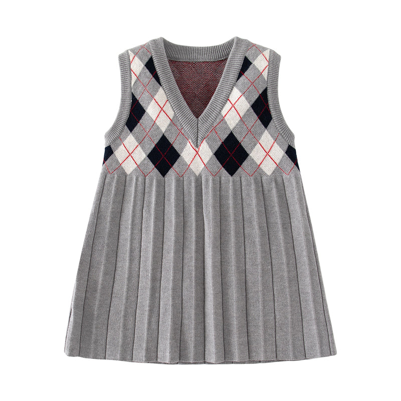 Baby Kid Girls Checked Dresses Wholesale 2209291083