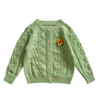 Load image into Gallery viewer, Baby Kid Girls Flower Graphic Cardigan Wholesale 2209291091
