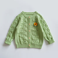Load image into Gallery viewer, Baby Kid Girls Flower Graphic Cardigan Wholesale 2209291091
