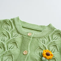Load image into Gallery viewer, Baby Kid Girls Flower Graphic Cardigan Wholesale 2209291091
