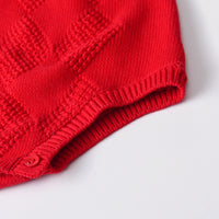 Load image into Gallery viewer, Baby Girls Solid Color Crochet Rompers Wholesale 220929114
