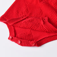 Load image into Gallery viewer, Baby Girls Solid Color Crochet Rompers Wholesale 220929114
