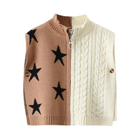 Load image into Gallery viewer, Baby Kid Unisex Color-blocking Star Cardigan Wholesale 220929117

