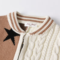 Load image into Gallery viewer, Baby Kid Unisex Color-blocking Star Cardigan Wholesale 220929117
