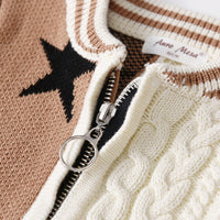 Load image into Gallery viewer, Baby Kid Unisex Color-blocking Star Cardigan Wholesale 220929117
