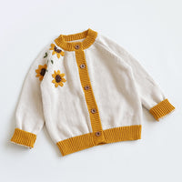 Load image into Gallery viewer, Baby Kid Girls Flower Crochet Cardigan Wholesale 220929123
