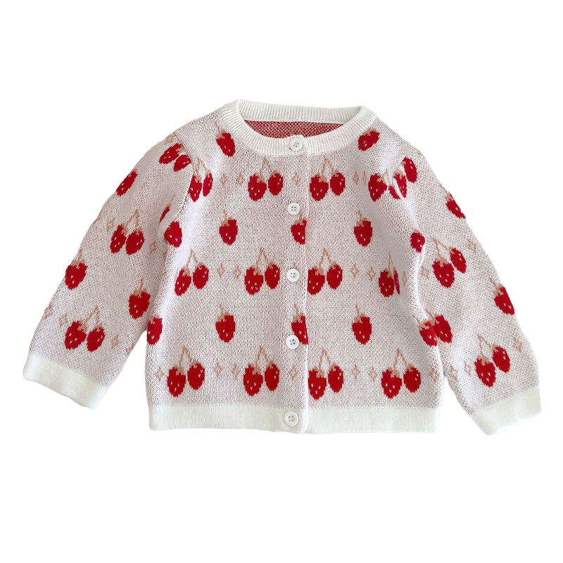 Baby Girls Fruit Crochet Cardigan Wholesale 220929142