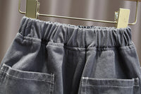 Load image into Gallery viewer, 3 Pieces Set Baby Kid Unisex Color-blocking Jackets Outwears Solid Color Tops And Pants Wholesale 220929149
