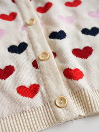 Load image into Gallery viewer, Baby Kid Girls Love heart Print Cardigan Wholesale 220929184
