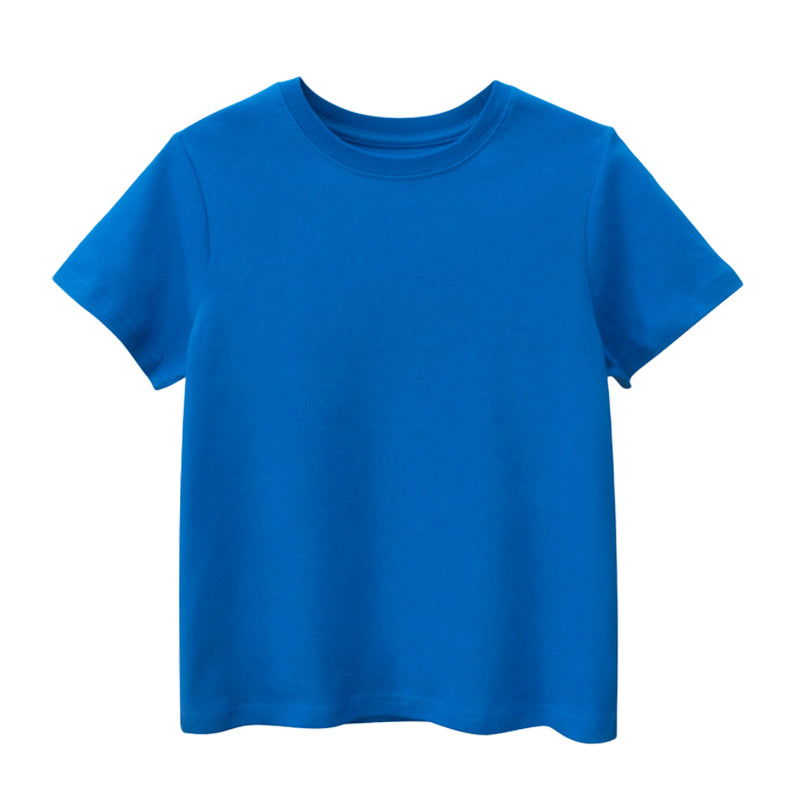 Kid Big Kid Unisex Solid Color T-Shirts Wholesale 220929217