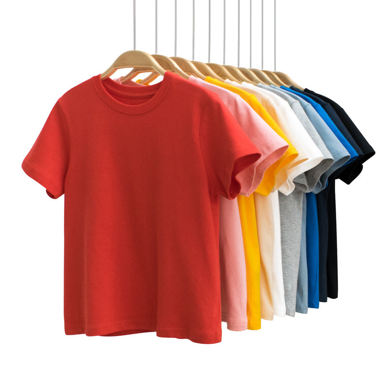 Kid Big Kid Unisex Solid Color T-Shirts Wholesale 220929217