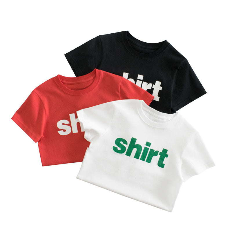 Kid Big Kid Unisex Letters Tops Wholesale 220929220