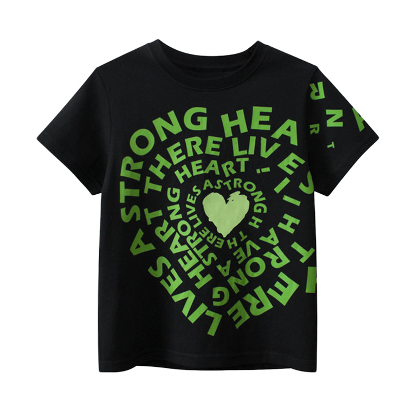 Kid Unisex Letters T-Shirts Wholesale 220929225