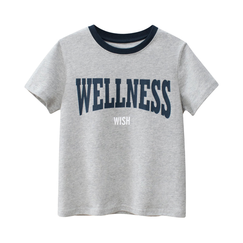 Kid Unisex Letters T-Shirts Wholesale 220929226