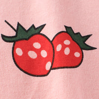 Load image into Gallery viewer, Baby Kid Girls Letters Color-blocking Fruit Print Tops Wholesale 220929259
