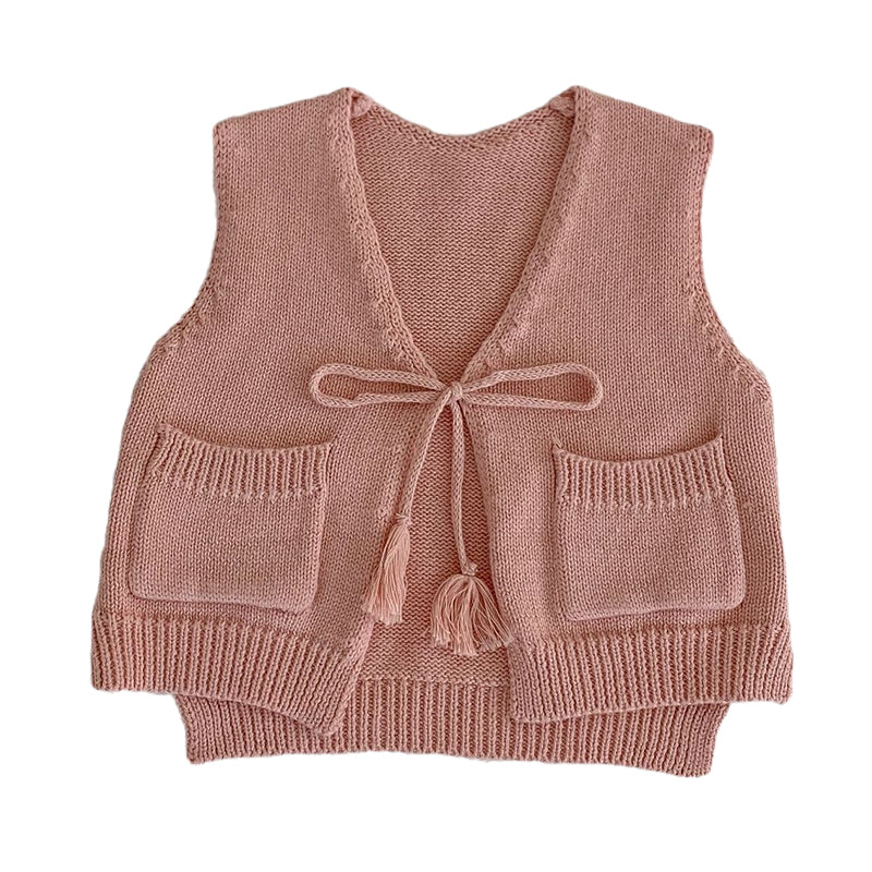 Baby Kid Unisex Solid Color Vests Waistcoats Wholesale 220929307