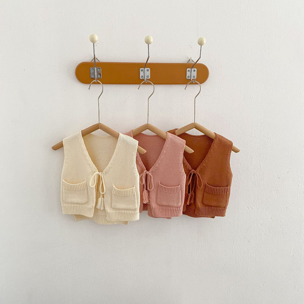 Baby Kid Unisex Solid Color Vests Waistcoats Wholesale 220929307