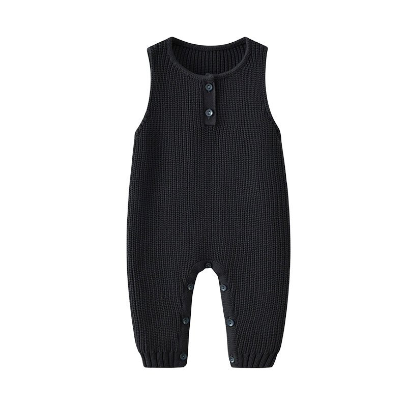 Baby Unisex Solid Color Crochet Jumpsuits Wholesale 220929322