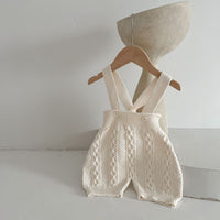 Load image into Gallery viewer, Baby Unisex Solid Color Crochet Jumpsuits Wholesale 220929352
