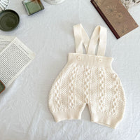 Load image into Gallery viewer, Baby Unisex Solid Color Crochet Jumpsuits Wholesale 220929352
