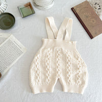 Load image into Gallery viewer, Baby Unisex Solid Color Crochet Jumpsuits Wholesale 220929352
