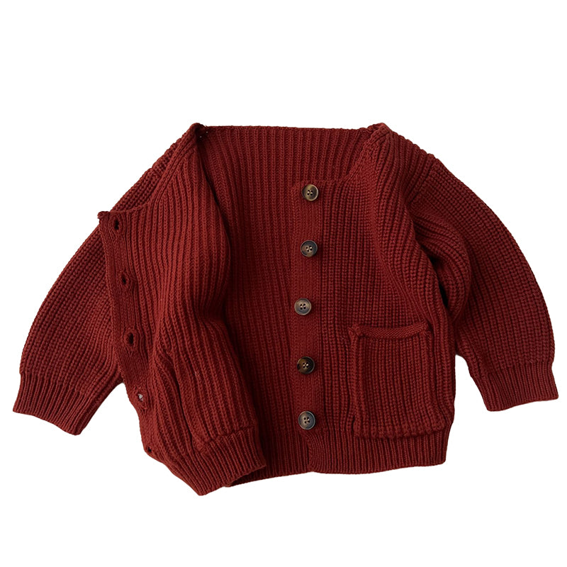Baby Unisex Solid Color Cardigan Wholesale 220929353