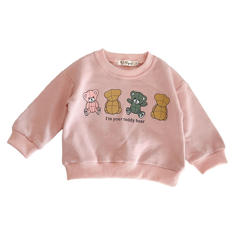 Baby Kid Unisex Letters Cartoon Hoodies Swearshirts Wholesale 220929358