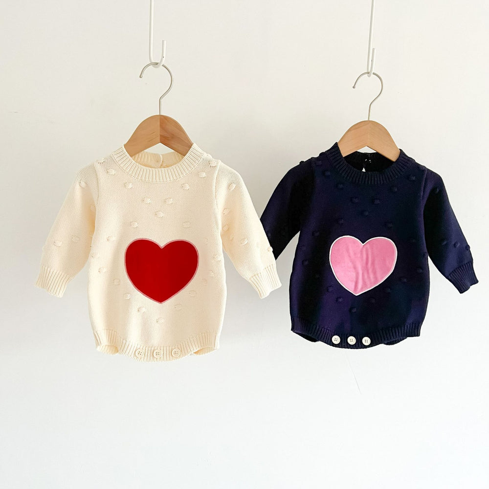 Baby Kid Girls Love heart Rompers Wholesale 220929375