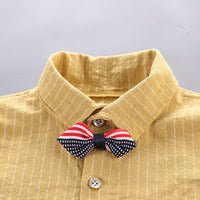 Load image into Gallery viewer, 3 Pieces Set Baby Kid Boys Dressy Checked Vests Waistcoats Solid Color Shirts And Pants Wholesale 220929389
