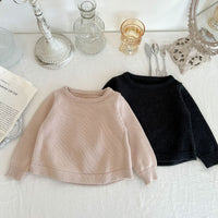 Load image into Gallery viewer, Baby Kid Unisex Solid Color Sweaters Wholesale 220929395

