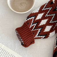 Load image into Gallery viewer, 2 Pieces Set Baby Girls Checked Cardigan And Crochet Shorts Wholesale 220929474
