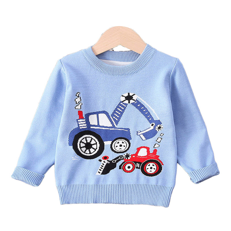 Kid Boys Car Cartoon Sweaters Knitwear Wholesale 220929511