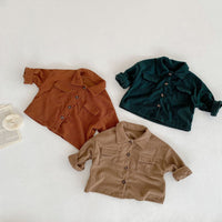 Load image into Gallery viewer, 2 Pieces Set Baby Kid Girls Solid Color Jackets Outwears And Pants Wholesale 220929515
