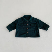 Load image into Gallery viewer, 2 Pieces Set Baby Kid Girls Solid Color Jackets Outwears And Pants Wholesale 220929515
