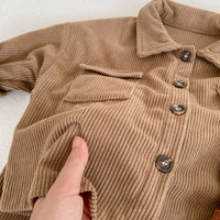 Load image into Gallery viewer, 2 Pieces Set Baby Kid Girls Solid Color Jackets Outwears And Pants Wholesale 220929515
